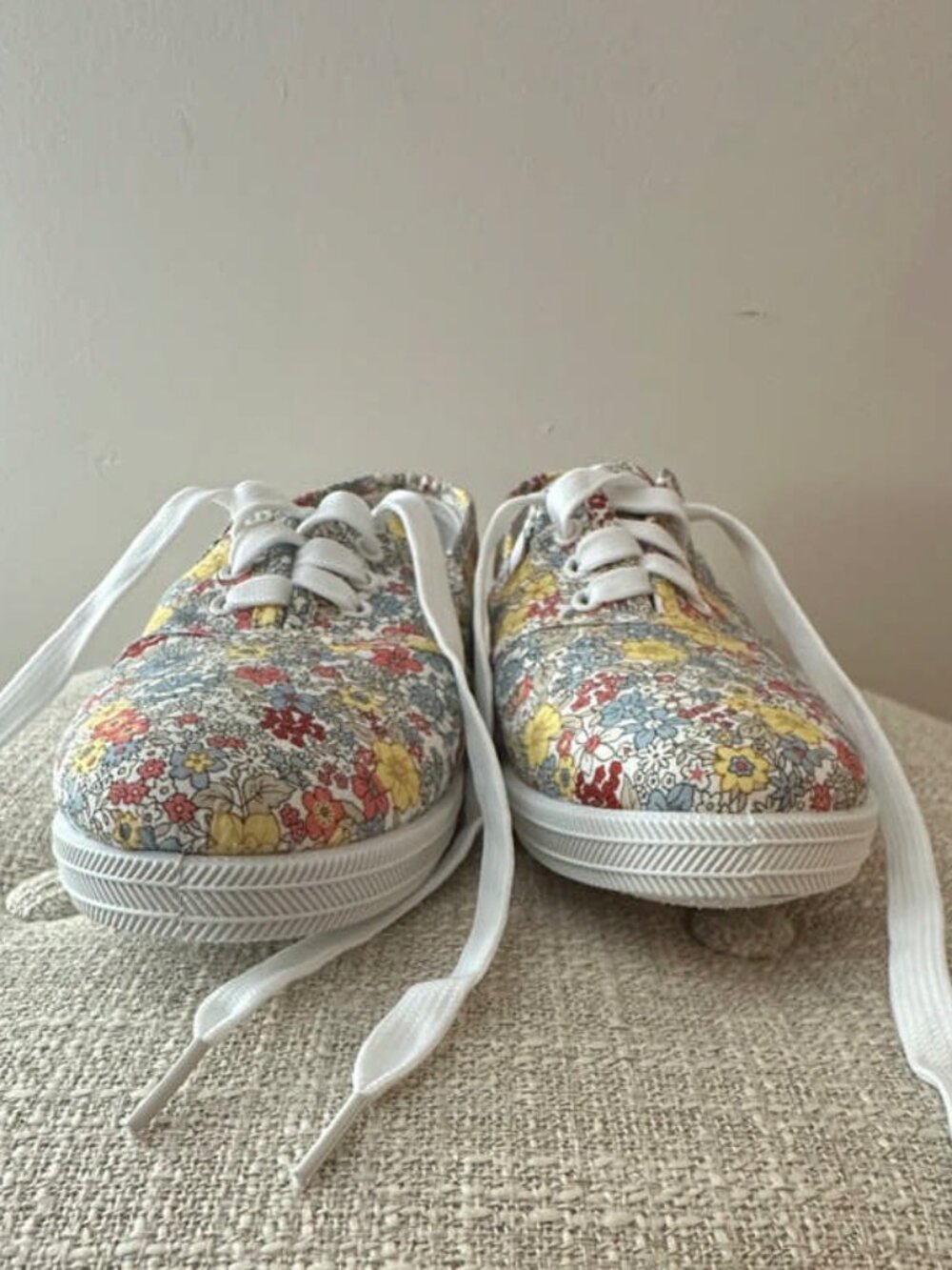 Women’s 7W Floral Canvas Sneakers — Cottagecore Spring Vibes